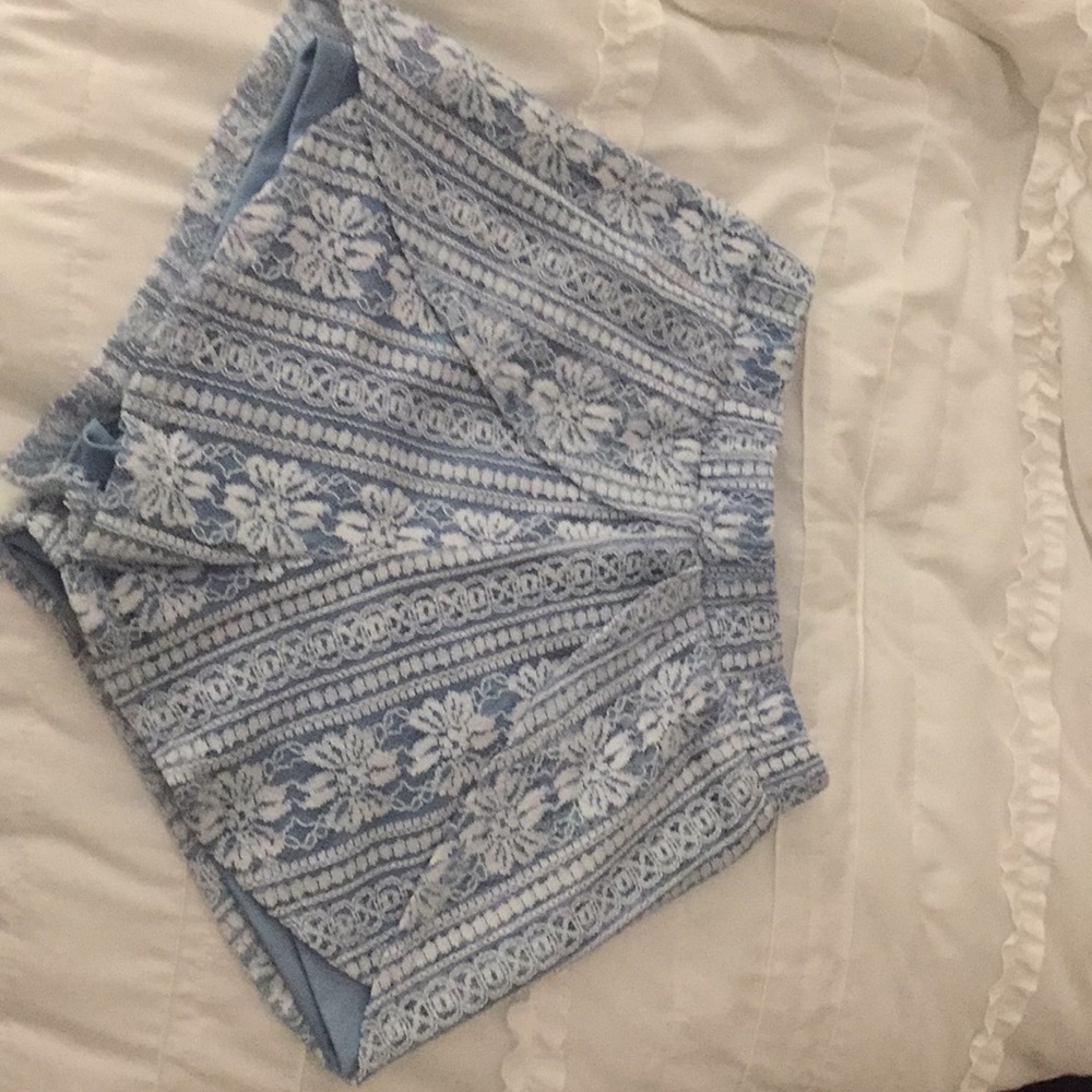 Adorable baby blue lace shorts